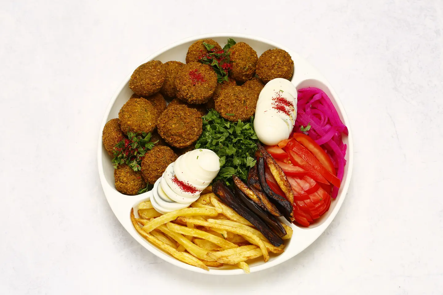 صحن فلافل مشكل - صغير