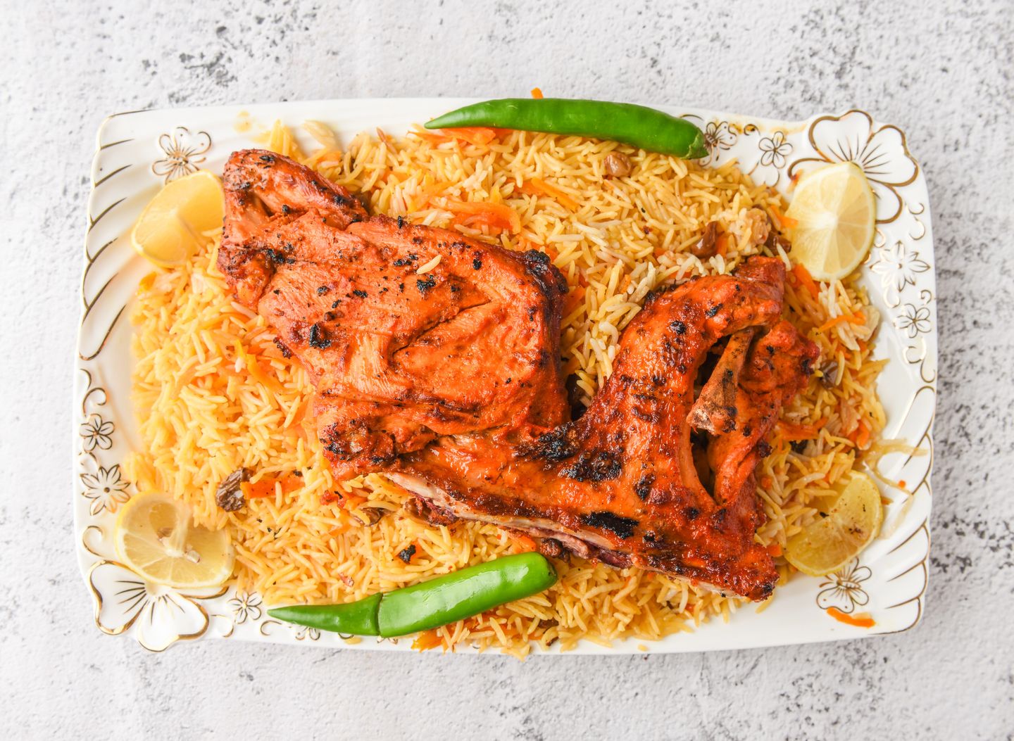 Charcoal Chicken With Rice - Whole Chicken