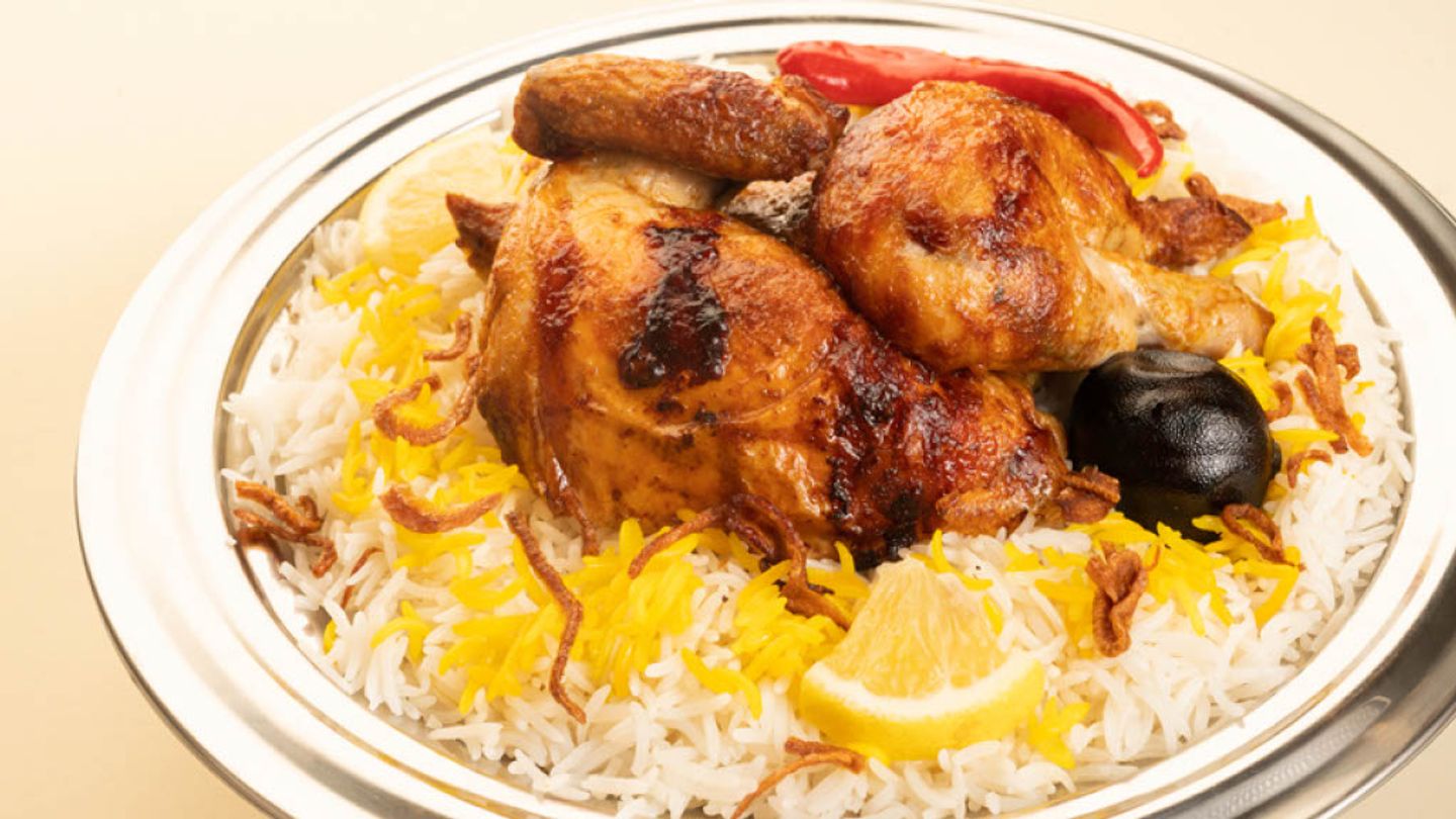 Half Grilled Chicken - Traditional Rice