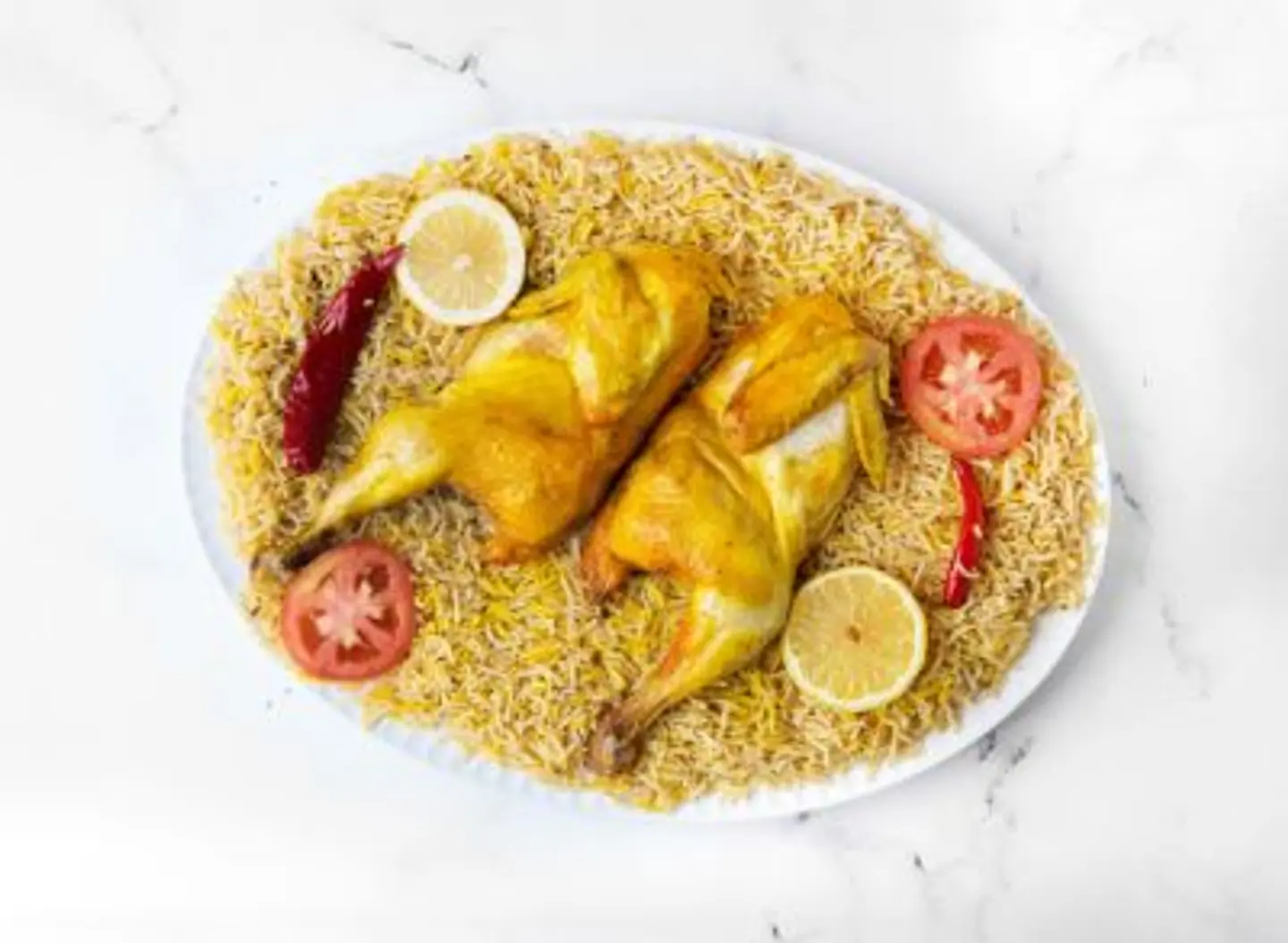 Mandi Chicken With Rice - Whole Chicken