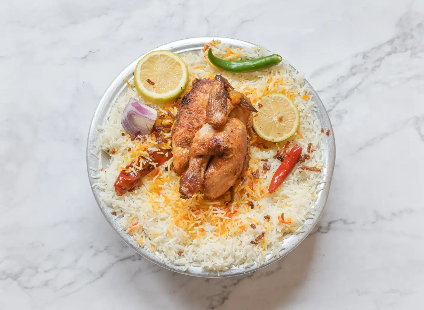 Grilled Chicken With Shabi Rice - Whole Chicken