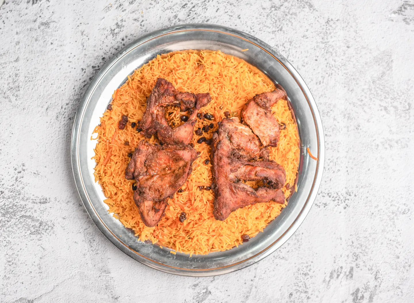 Fried Chicken With Rice - Whole Chicken