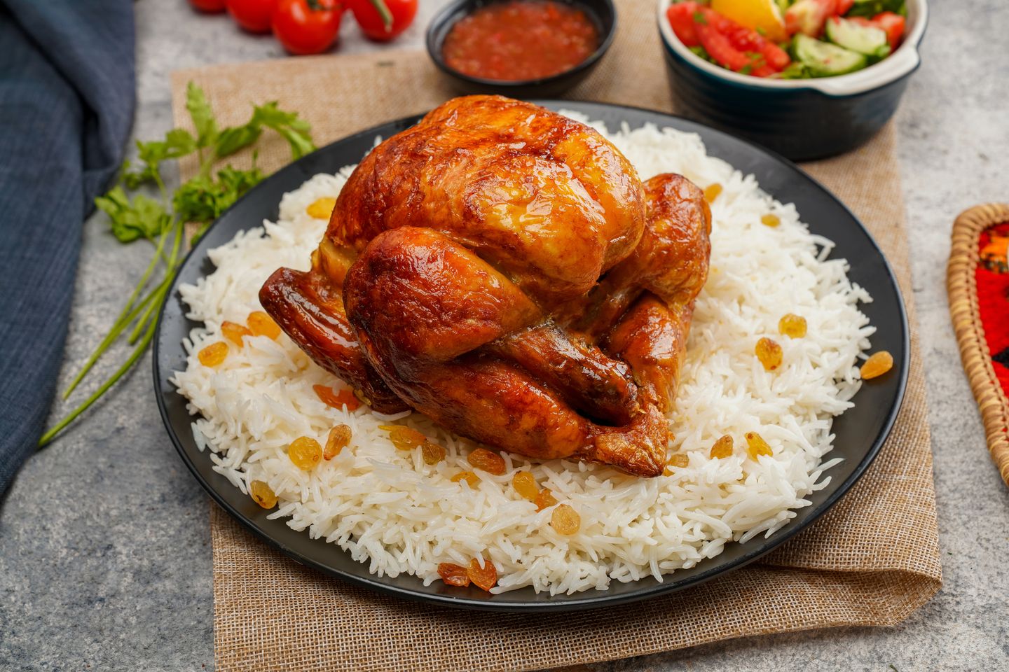 Rotisserie Chicken With Madini Rice - Full Chicken