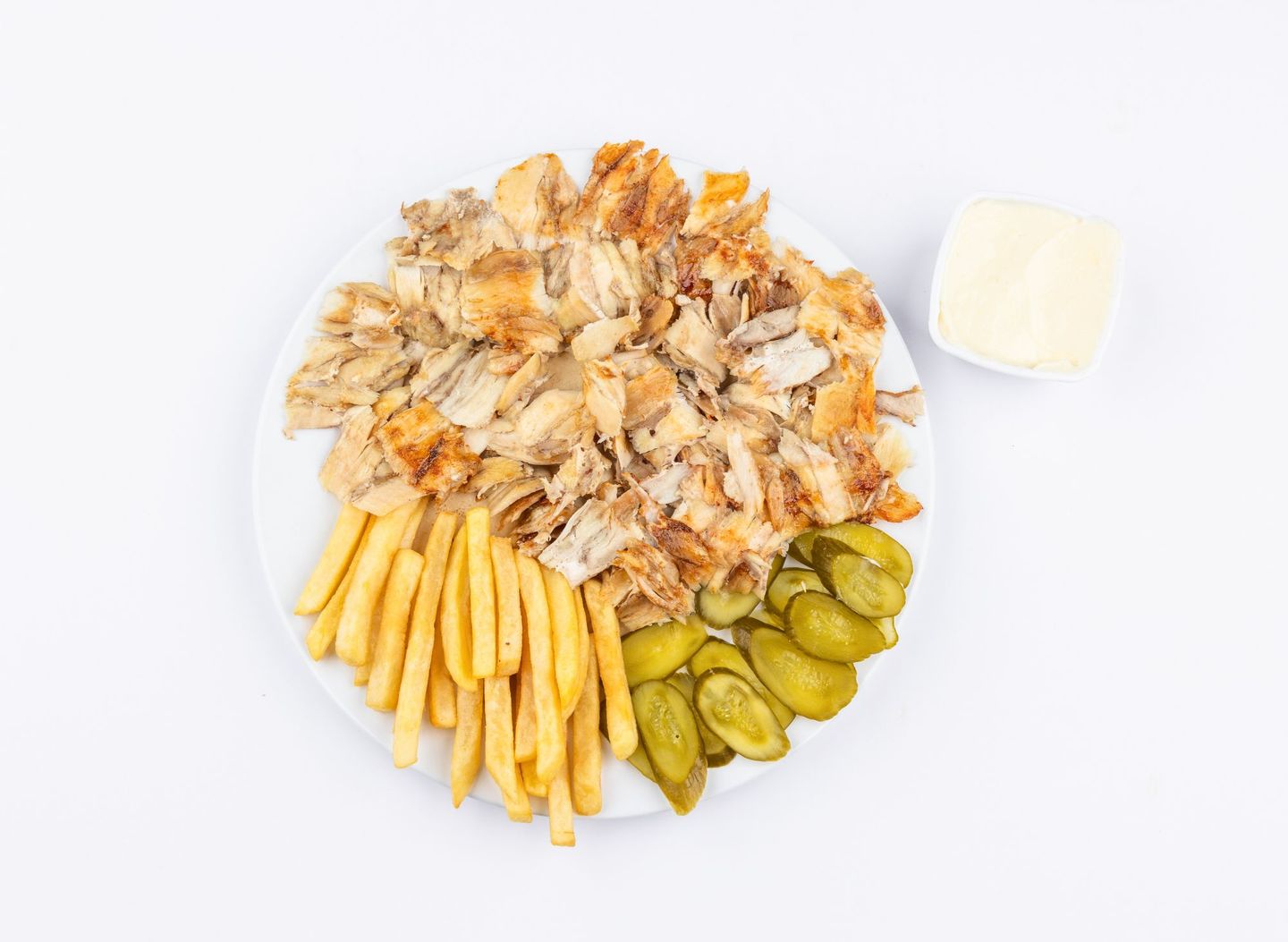 صحن شاورما - وسط