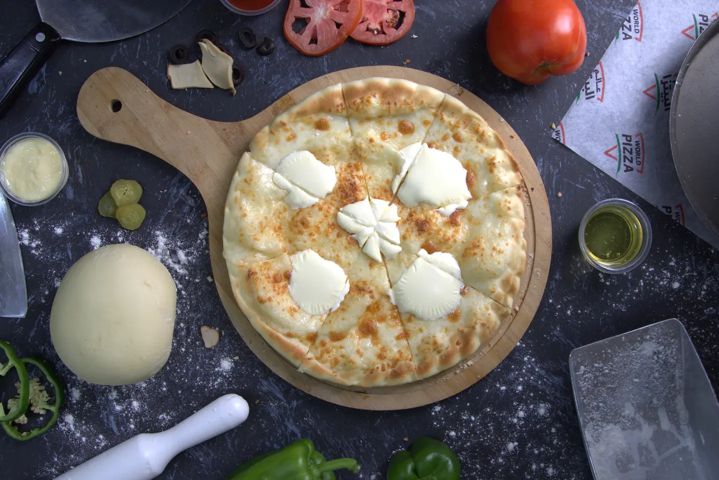 Esh Al Bulbul With Cheese Pizza - Small