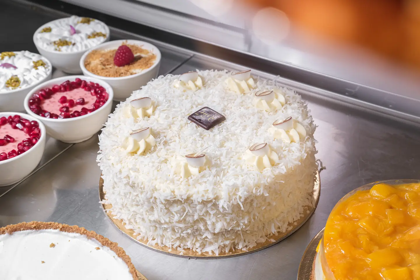 Coconut Mango Cake - One Slice