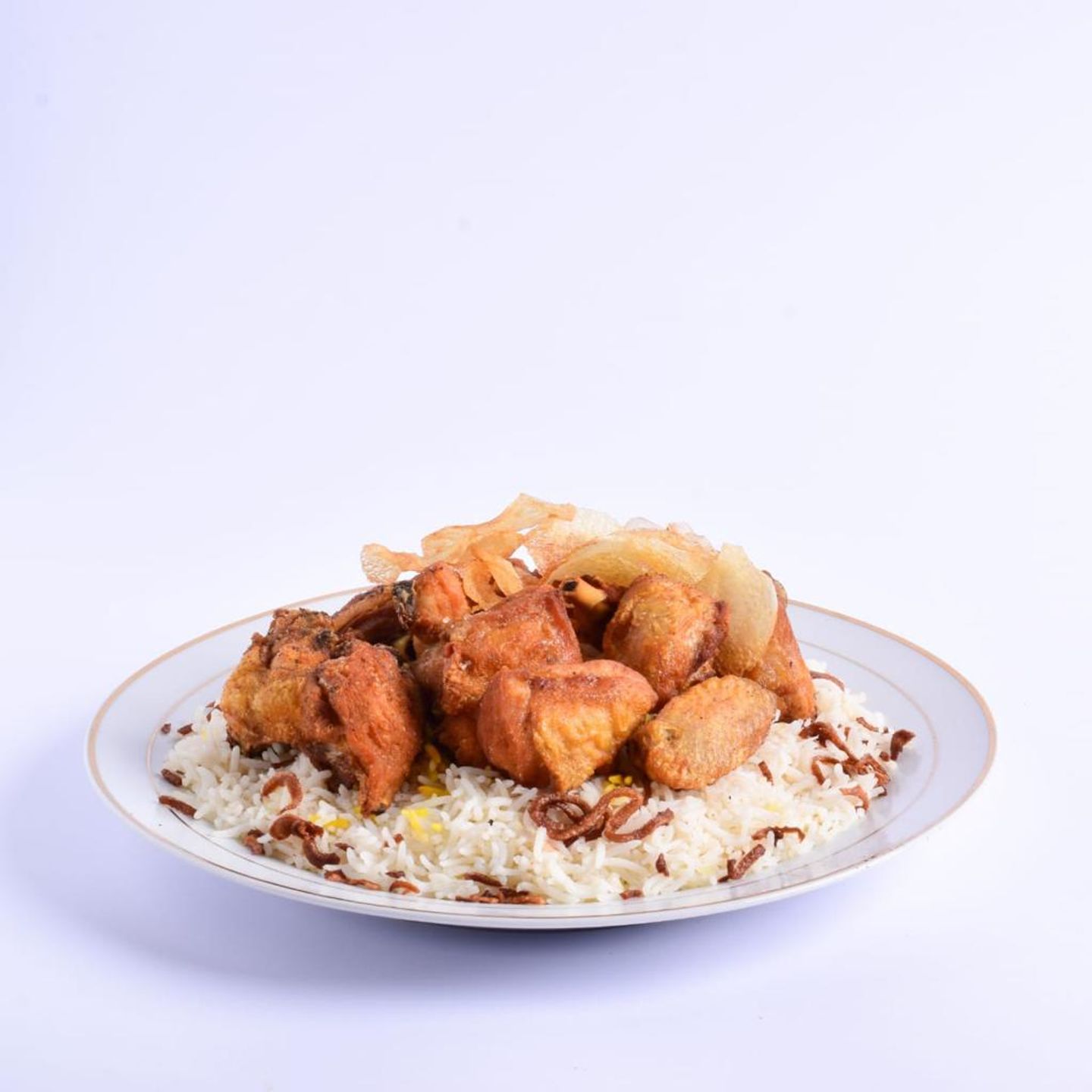 دجاج مقلقل مع رز - نص دجاجه