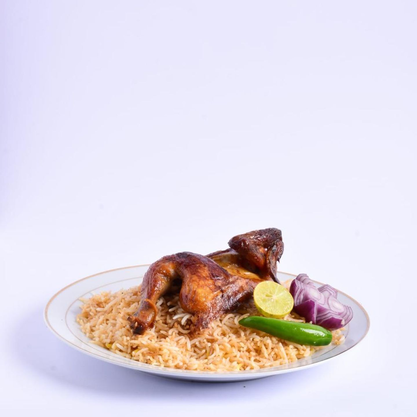 دجاج شوايه مع رز - ربع دجاجه