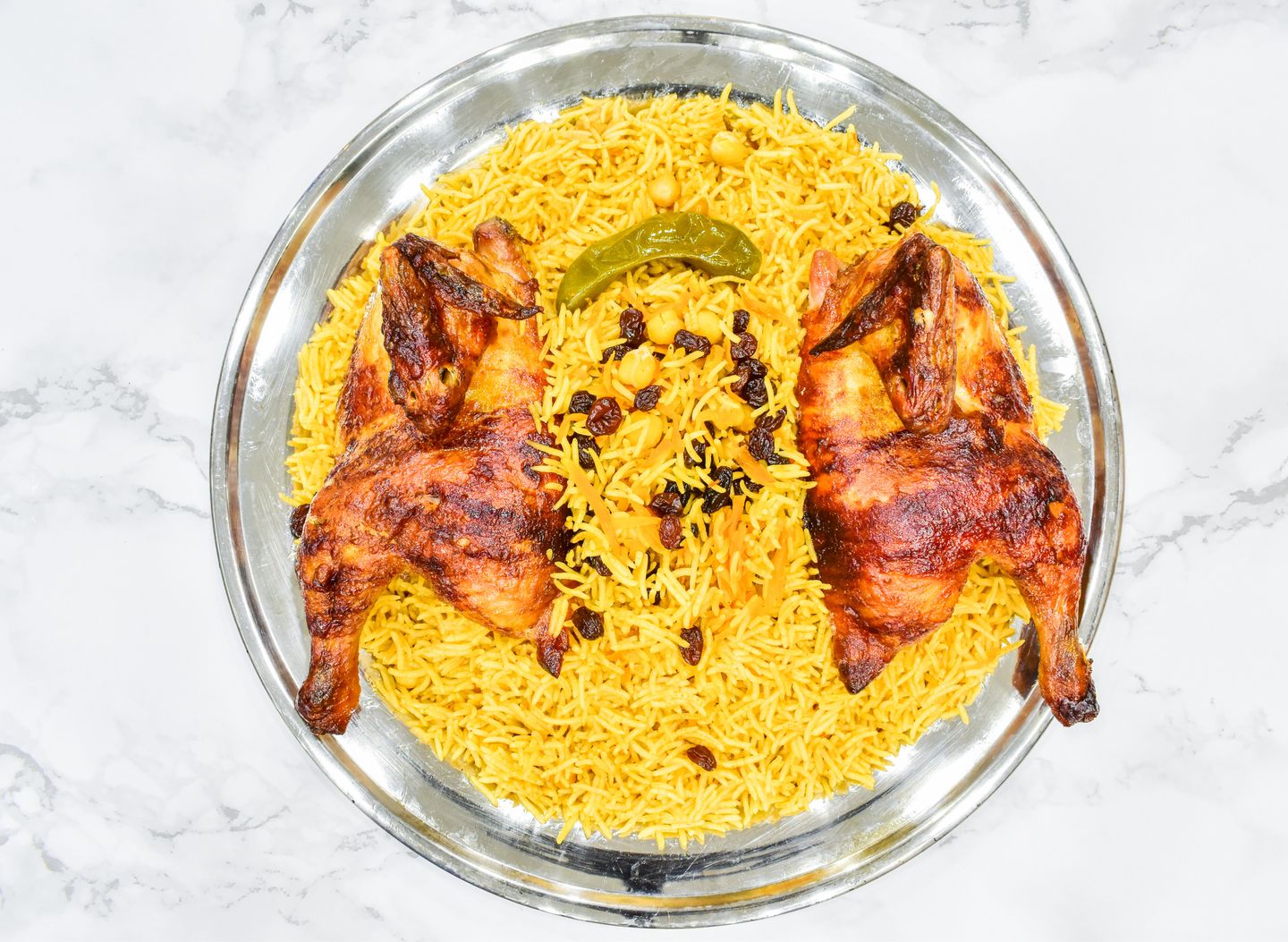 Chicken Grilled  With Rice - Quarter Of Chicken