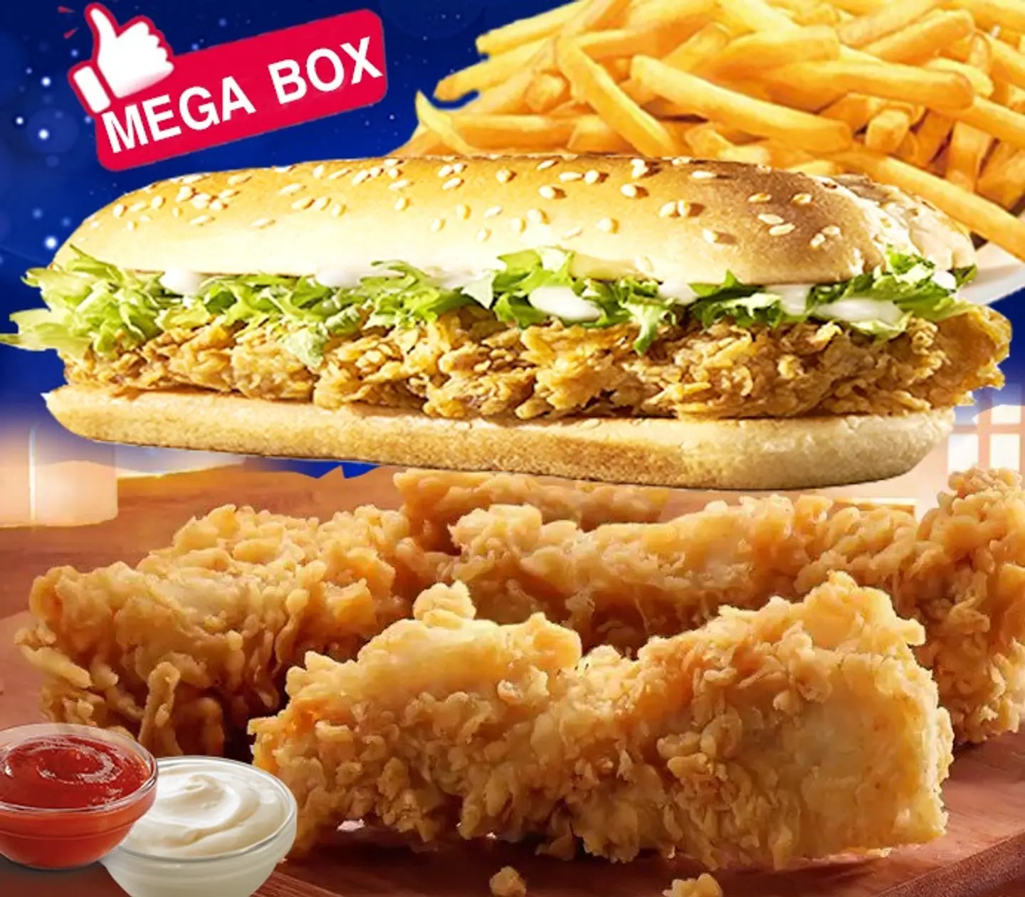 Xl Sandwich Crispy    Mega  Box  - Regular