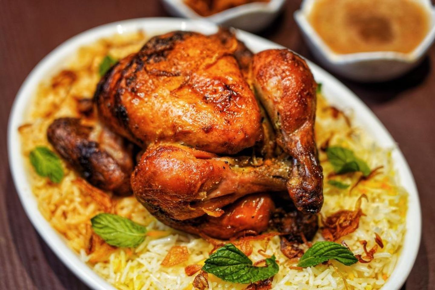 Grilled Chicken With Rice - Whole Chicken