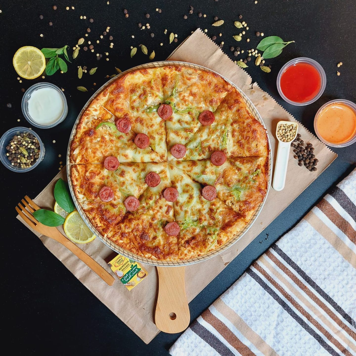 Hot Dog Pizza - Medium