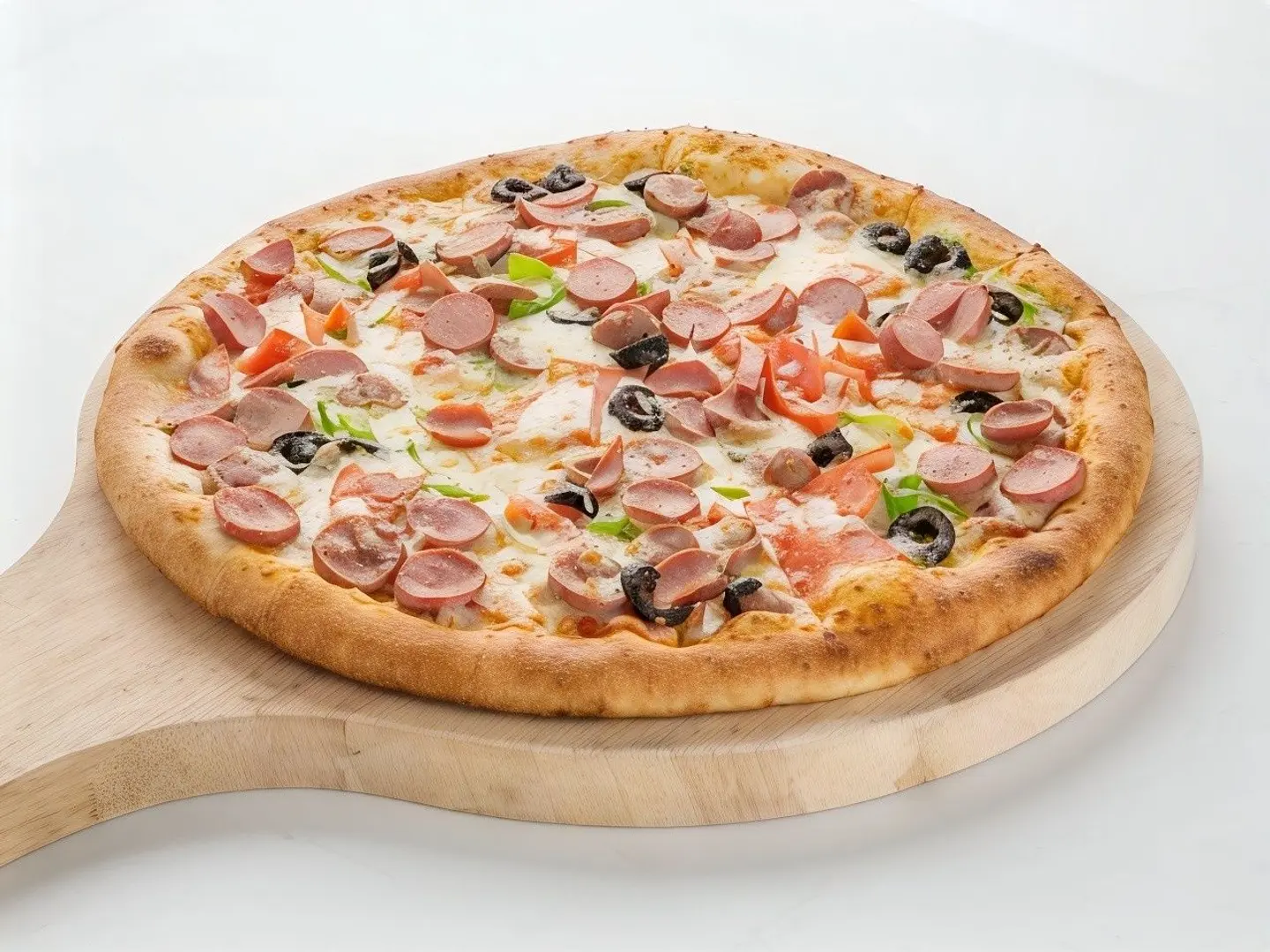 بيتزا نقانق - وسط