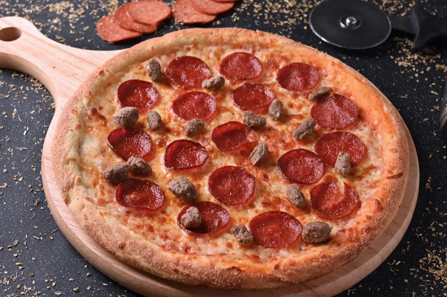 Pizza Pepperoni With Meatballs - Small