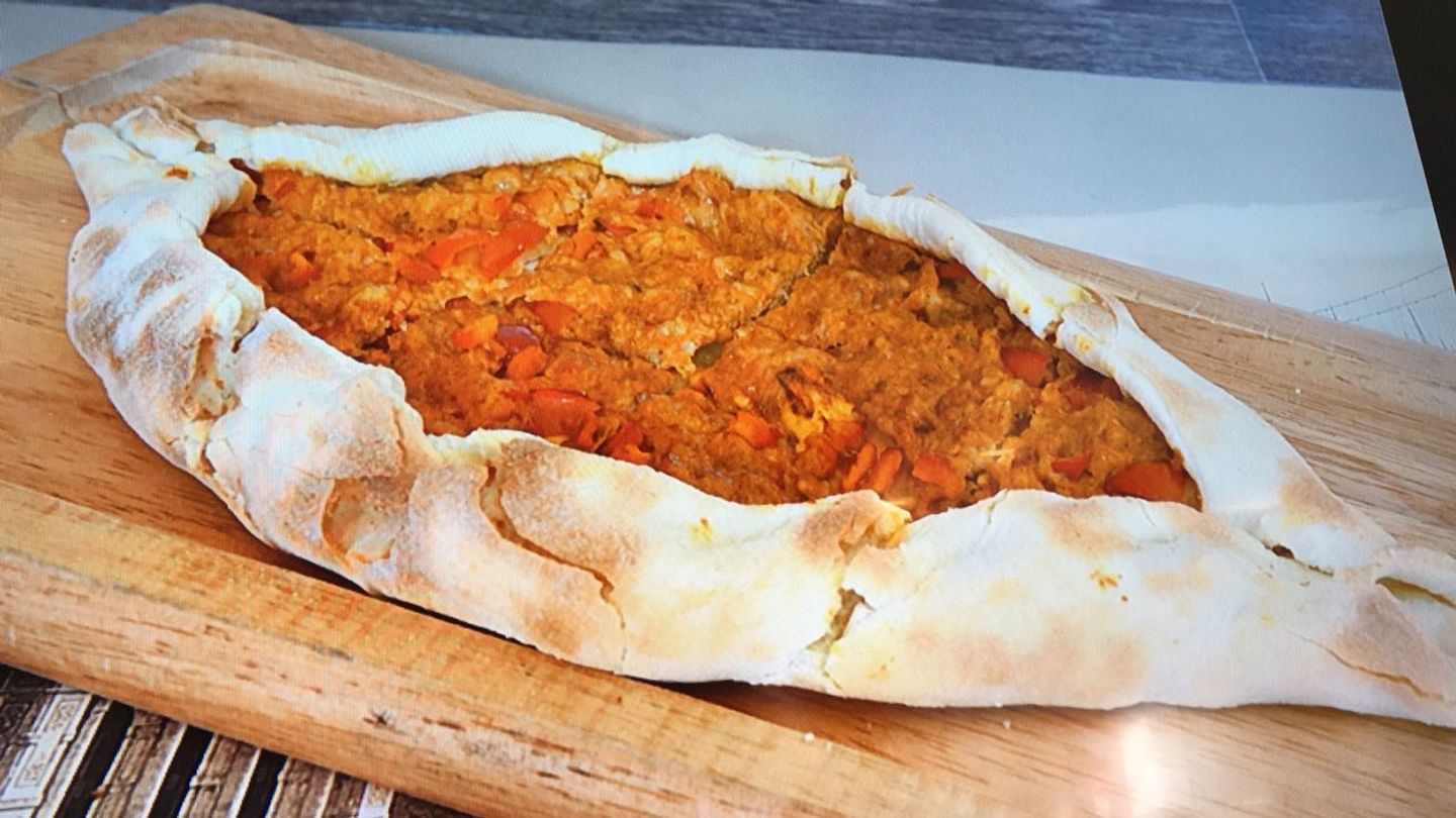 صفيحة لحم شامية - وسط