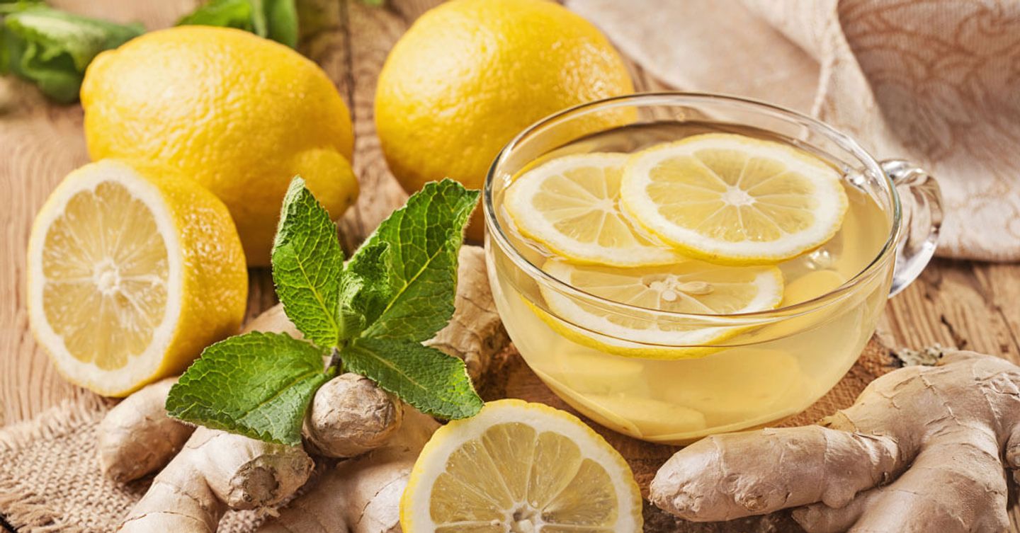 ليمون مع نعناع وزنجبيل - صغير
