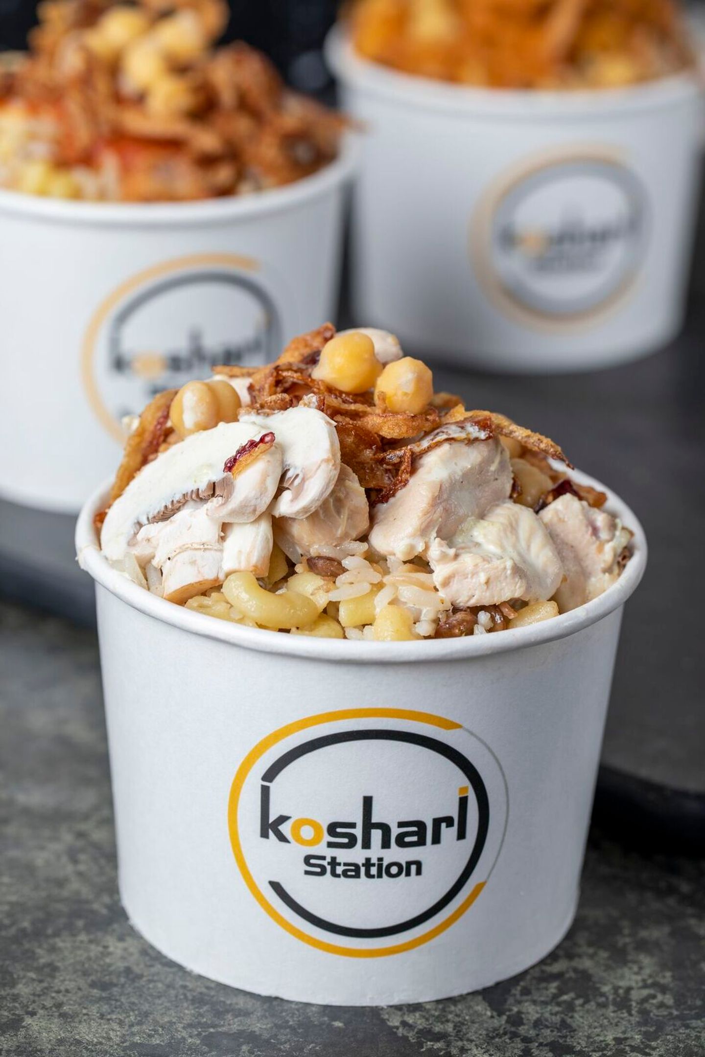 Cream Of Chicken Koshari - Plater