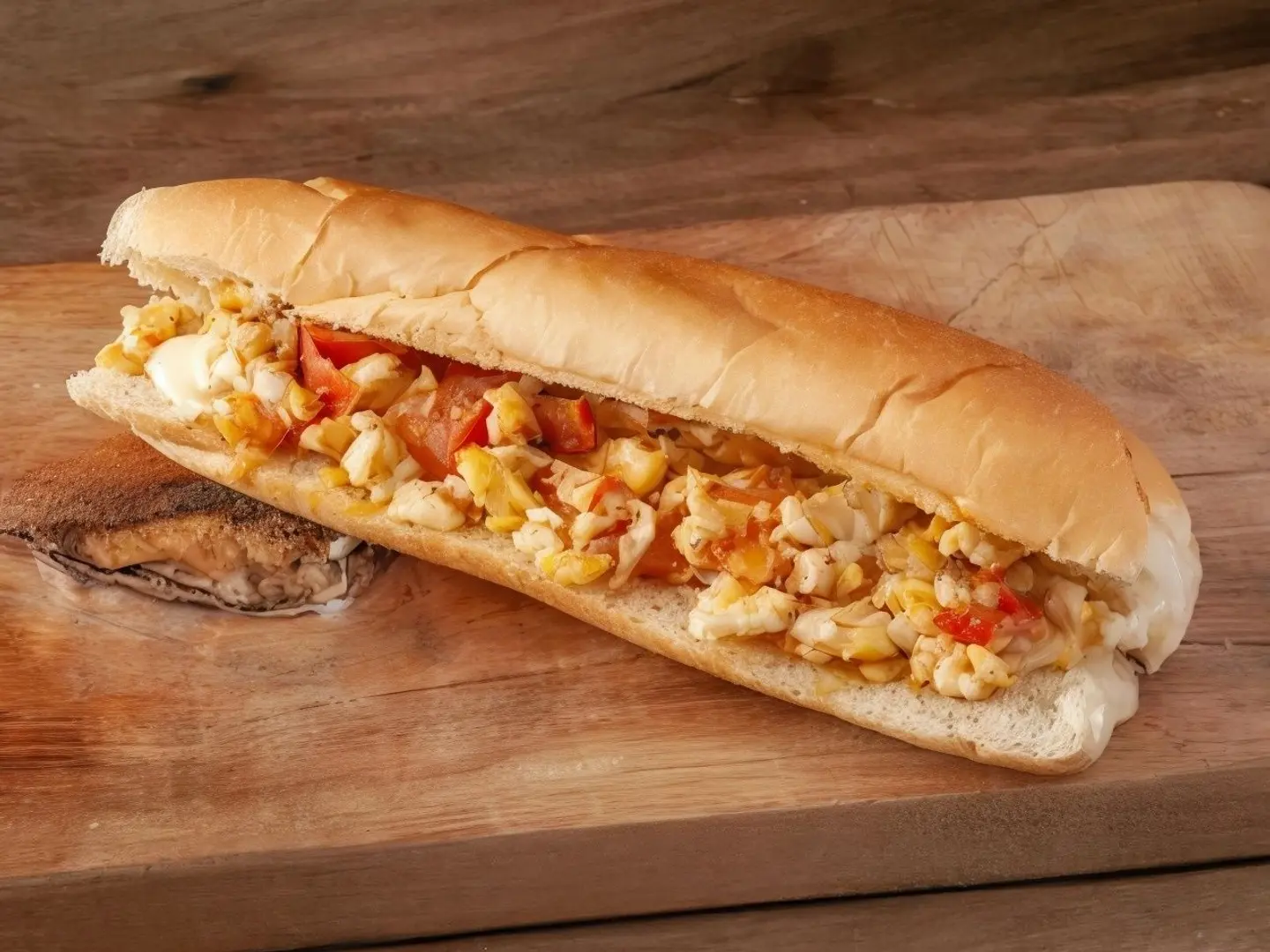 Shakshouka Sandwich With Cheese - Saj Bread