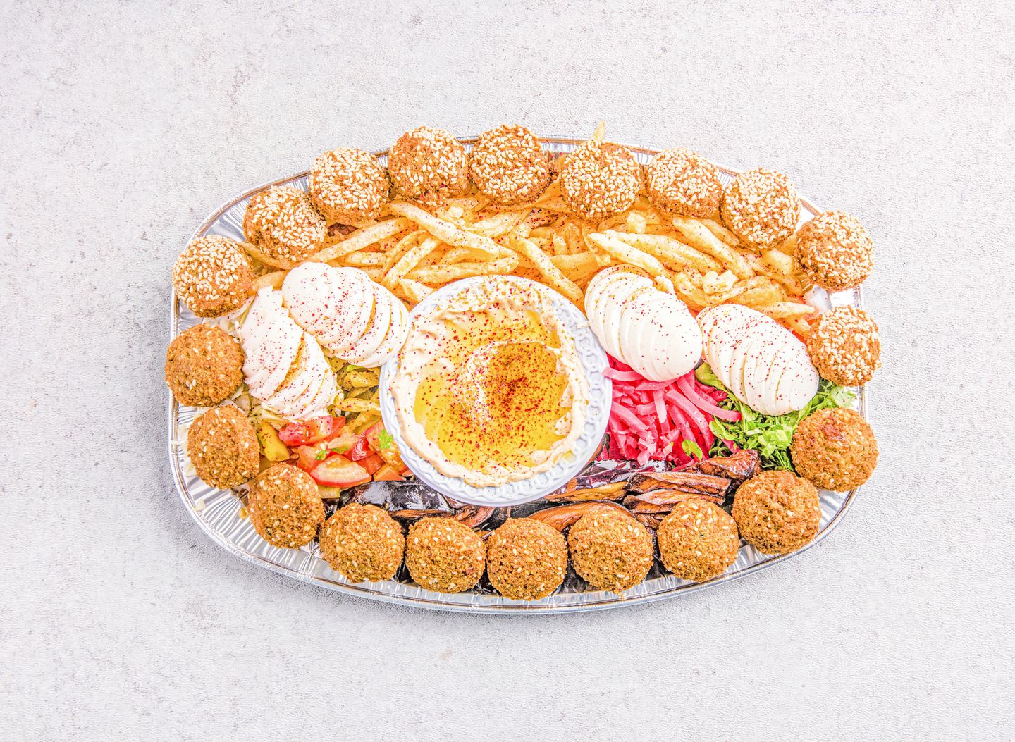 صحن فلافل مشكل - صغير