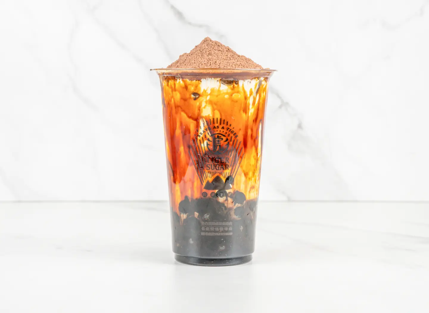 Black Sugar Milk With Boba And Chocolate - Cold