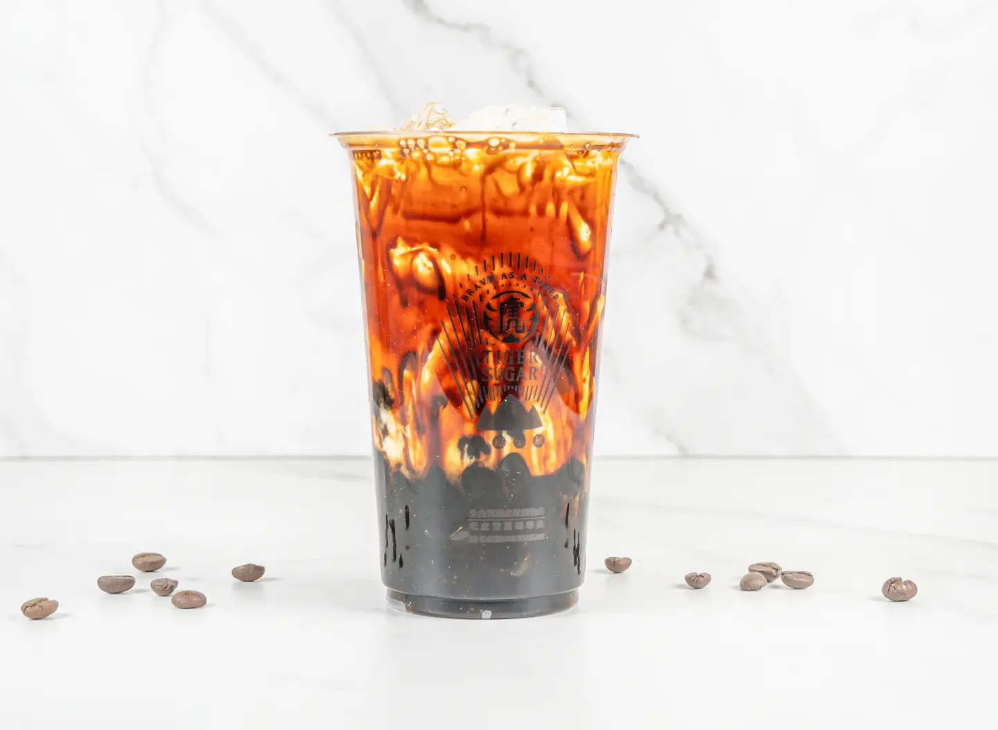 Black Sugar Milk With Pearl And Coffee - Cold