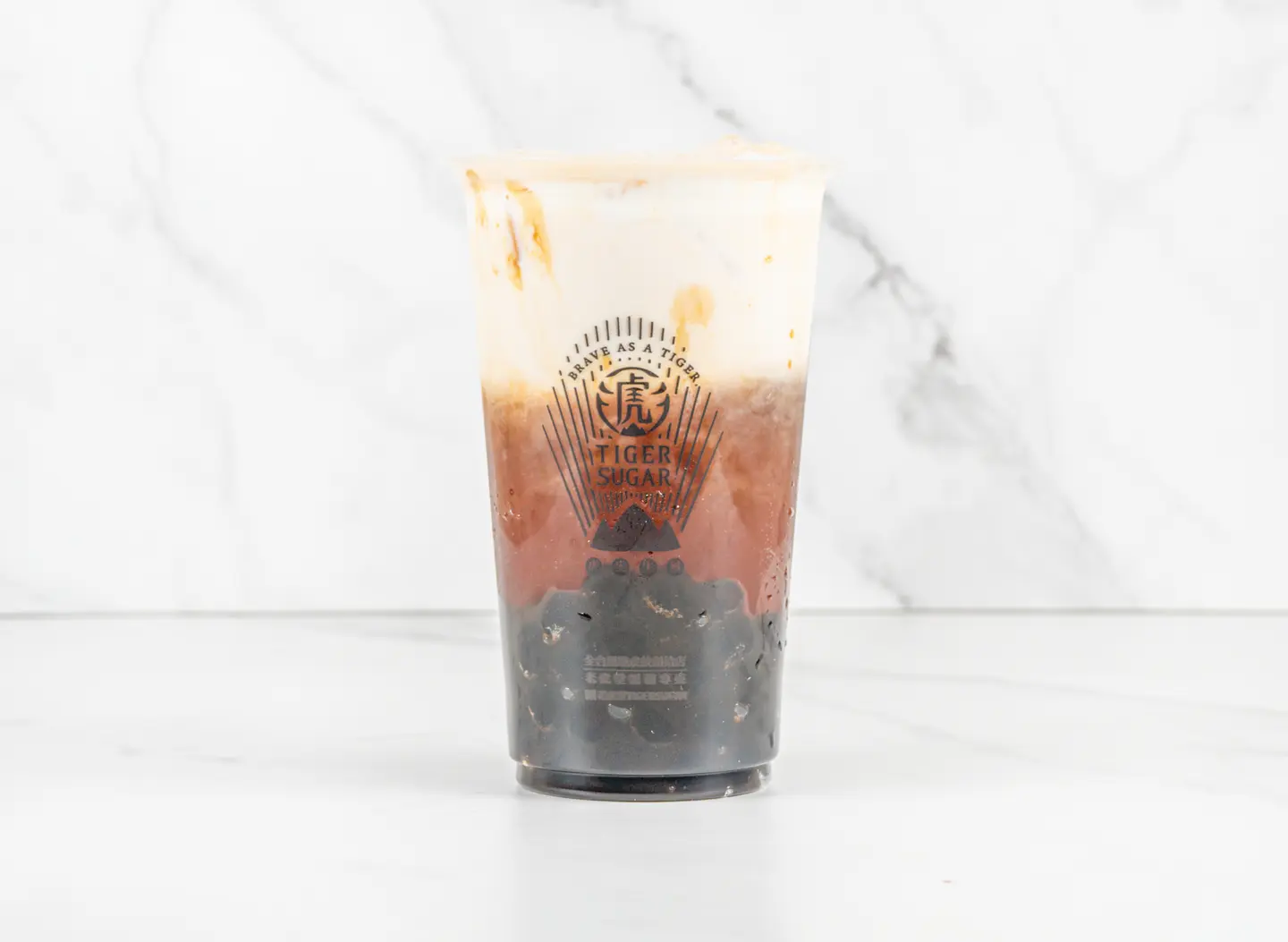 Black Tea Latte With Boba - Cold