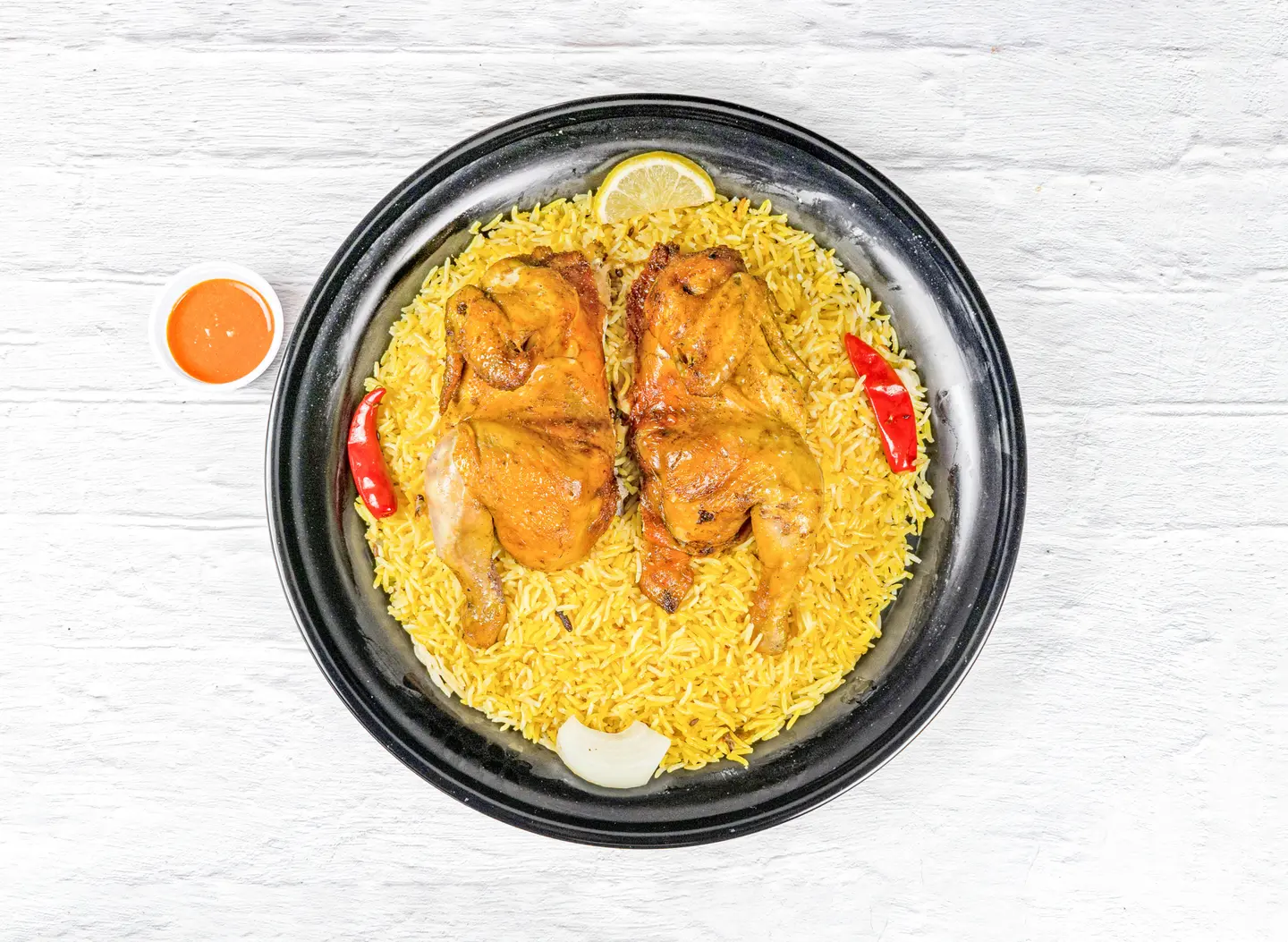 دجاج مندي - نصف دجاجة