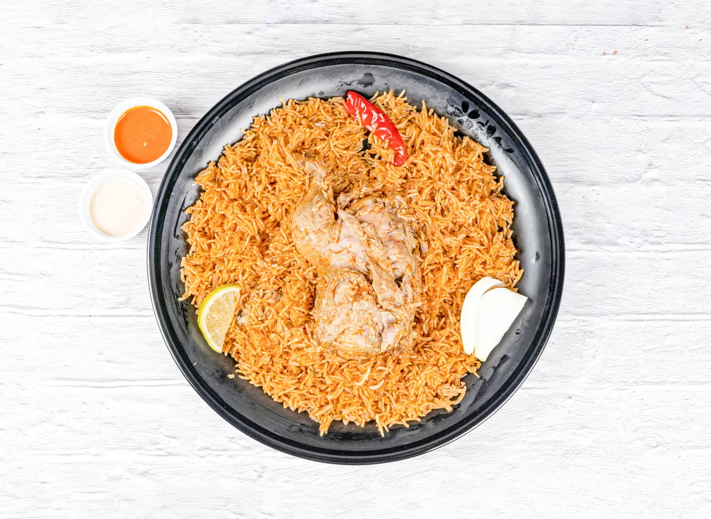 دجاج مضغوط - نصف دجاجة