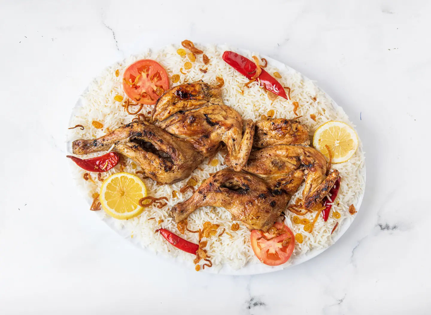 دجاج مظبي - نص حبة دجاج