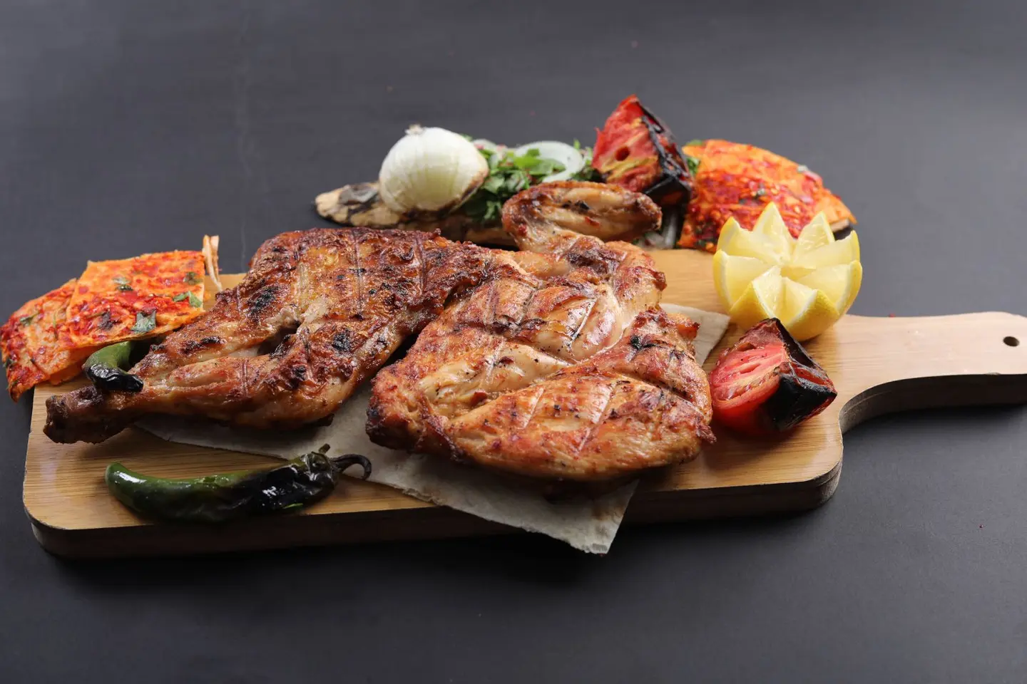 Whole Chicken On Charcoal - Half Chicken Grill