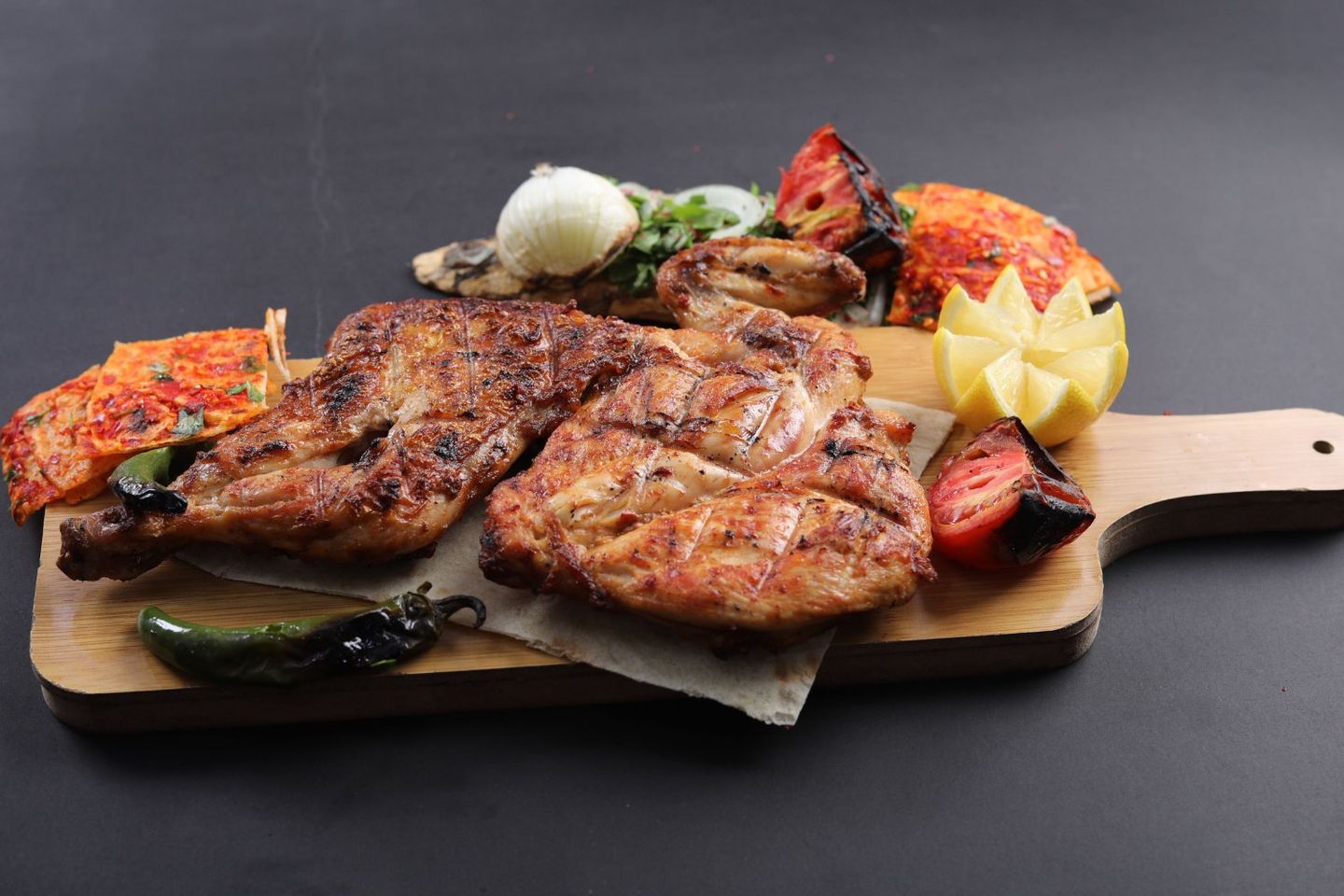 Whole Chicken On Charcoal - Half Chicken Grill