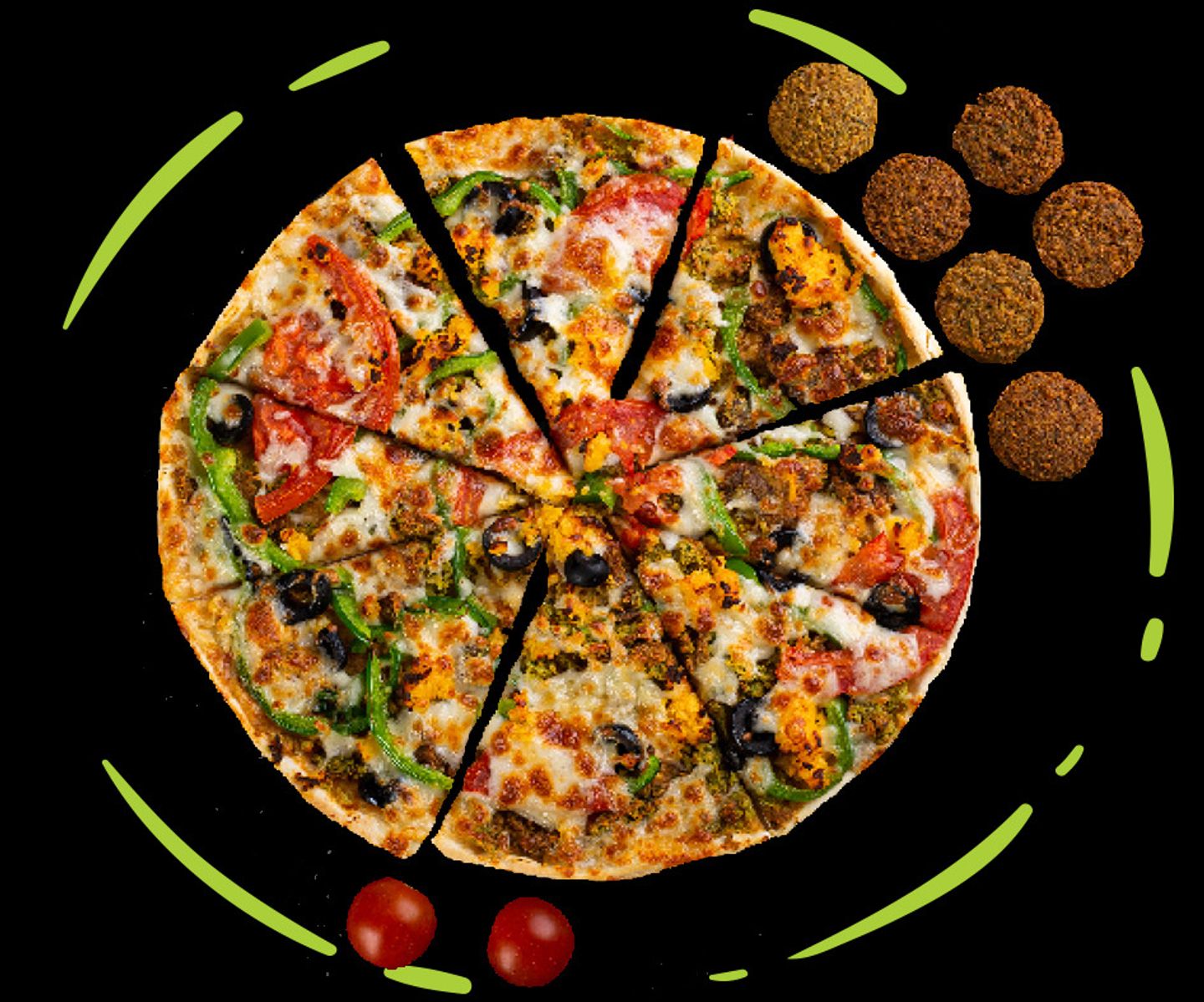 Falafel Pizza - Small