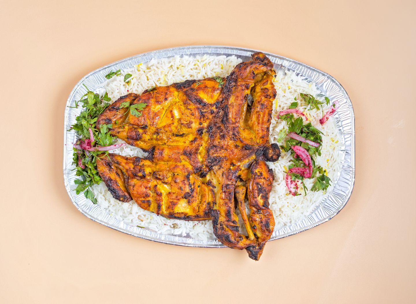 Charcoal Chicken With Rice - Half Chicken