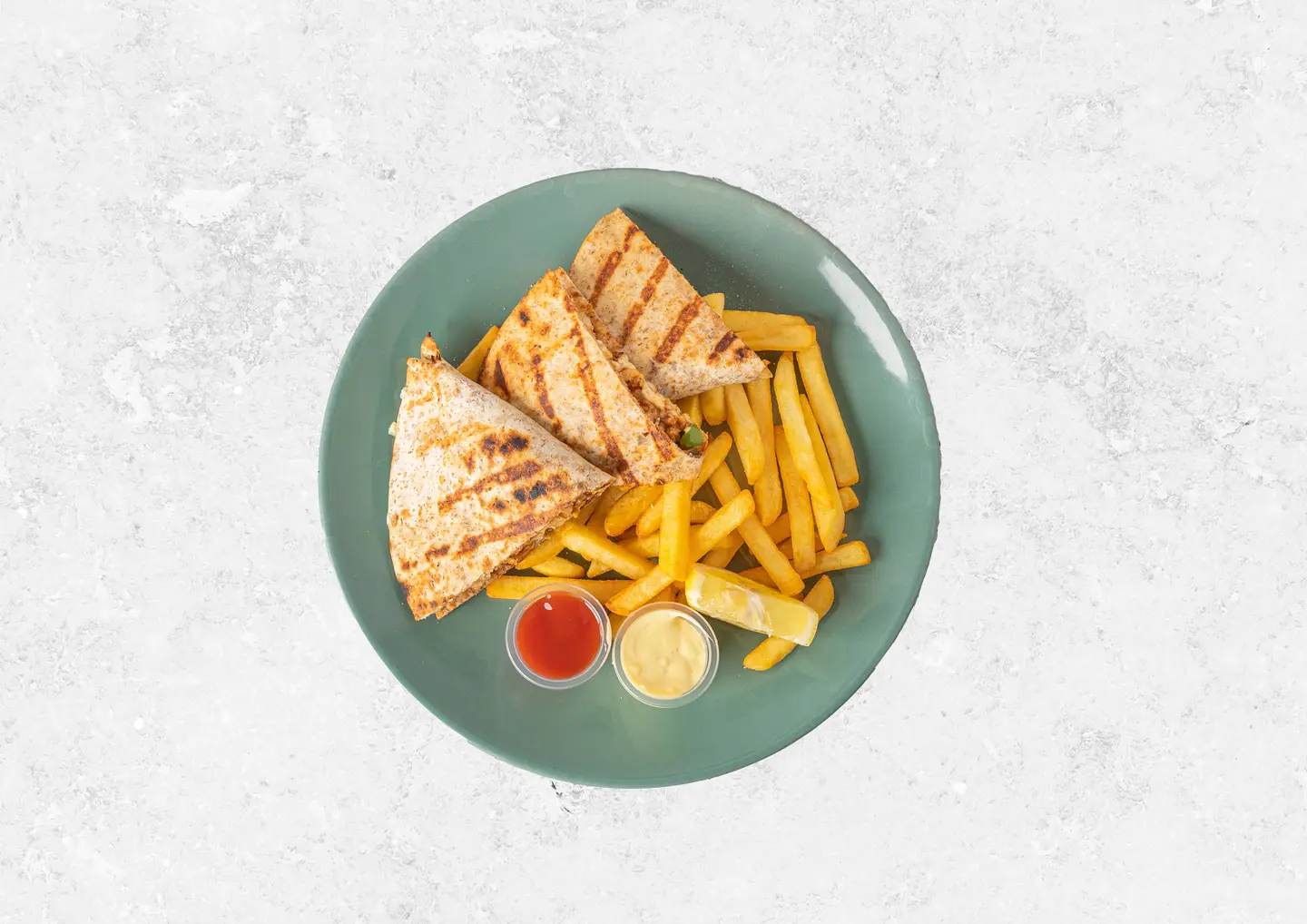 Shawarma Quesadilla Dish - Chicken