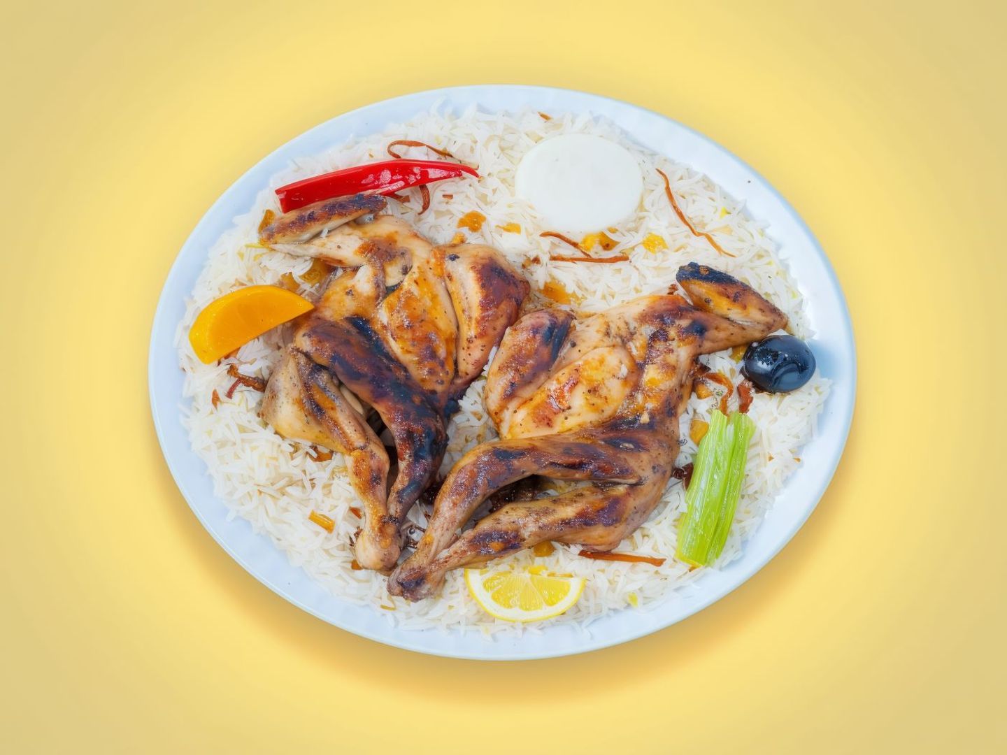 دجاج مظبي  - نص دجاجة