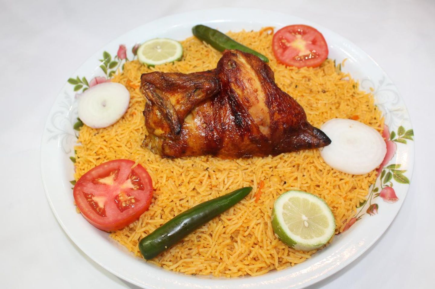 Grilled Chicken With Rice - Half Chicken