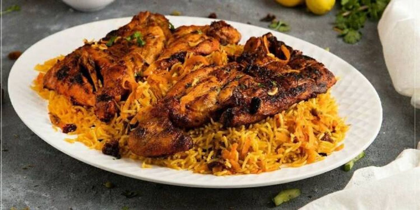 Charcoal Chicken With Rice - Half Chicken