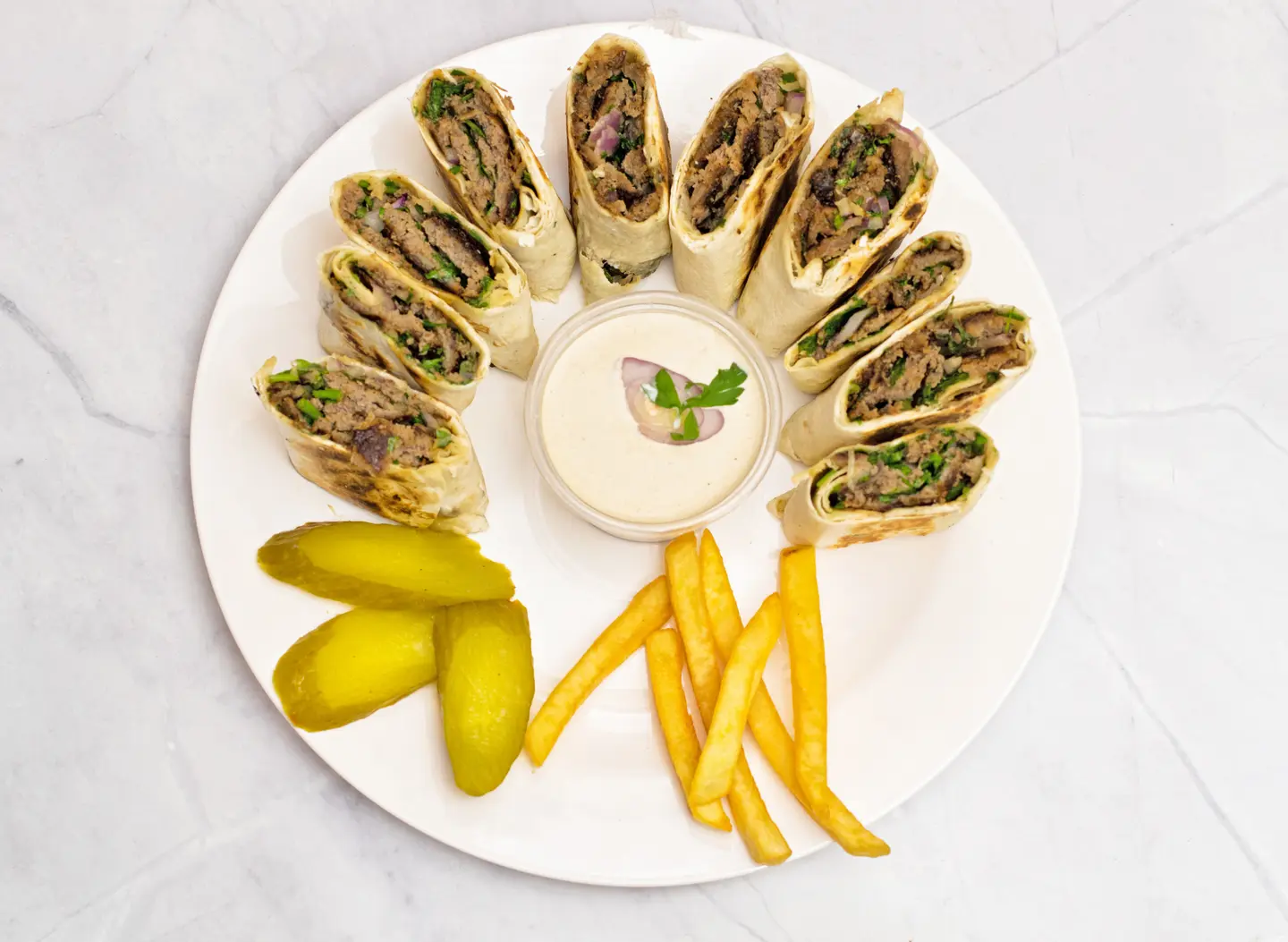 Arabic Shawarma With Double Meat - Regular