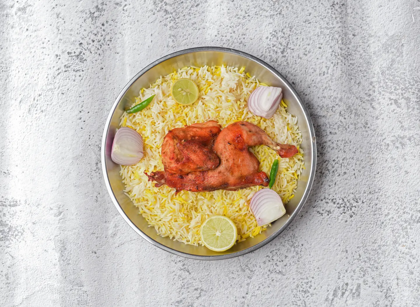 دجاج مندي مع الأرز - ربع حبة