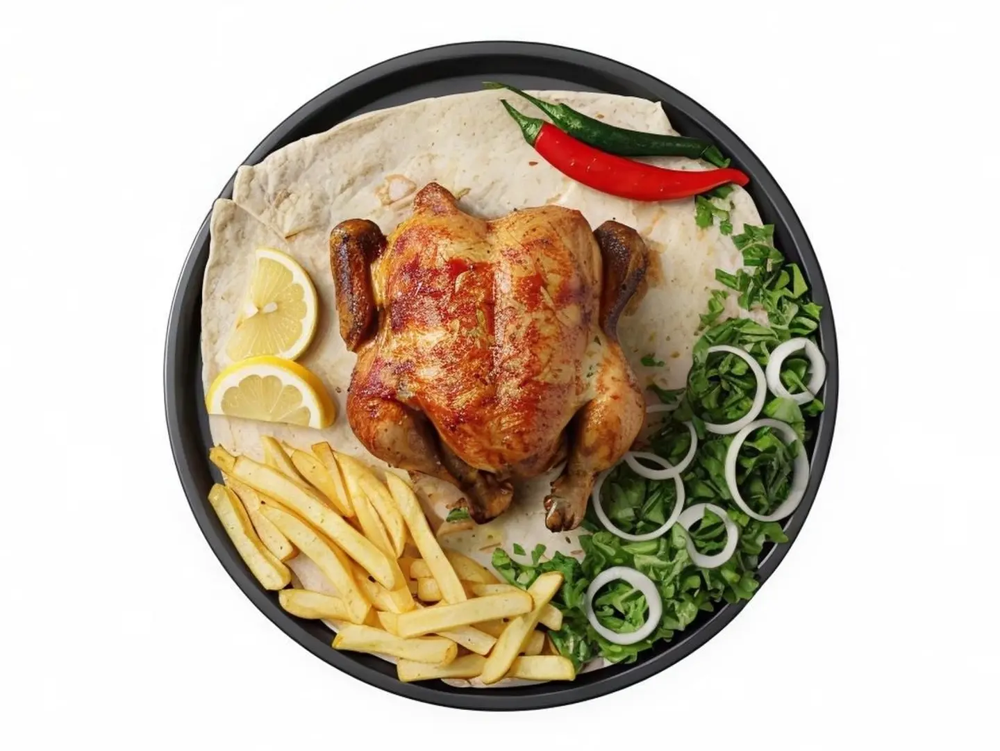 Plain Zrabian  Chicken - Half Chicken