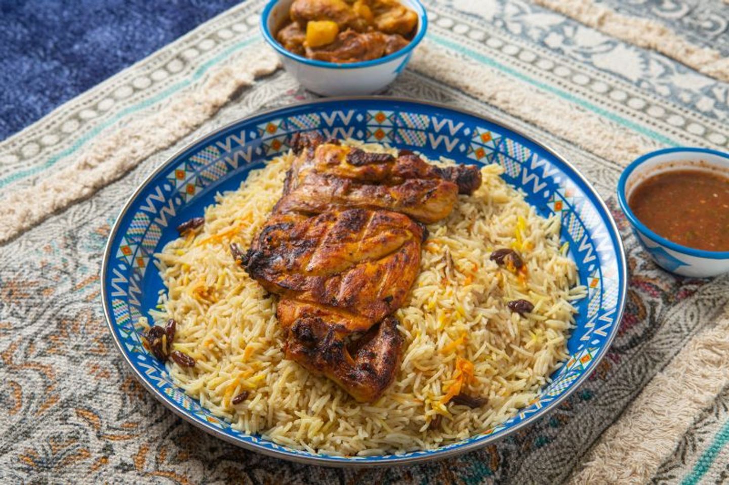 Chicken On Coal With Rice - Half A Chicken