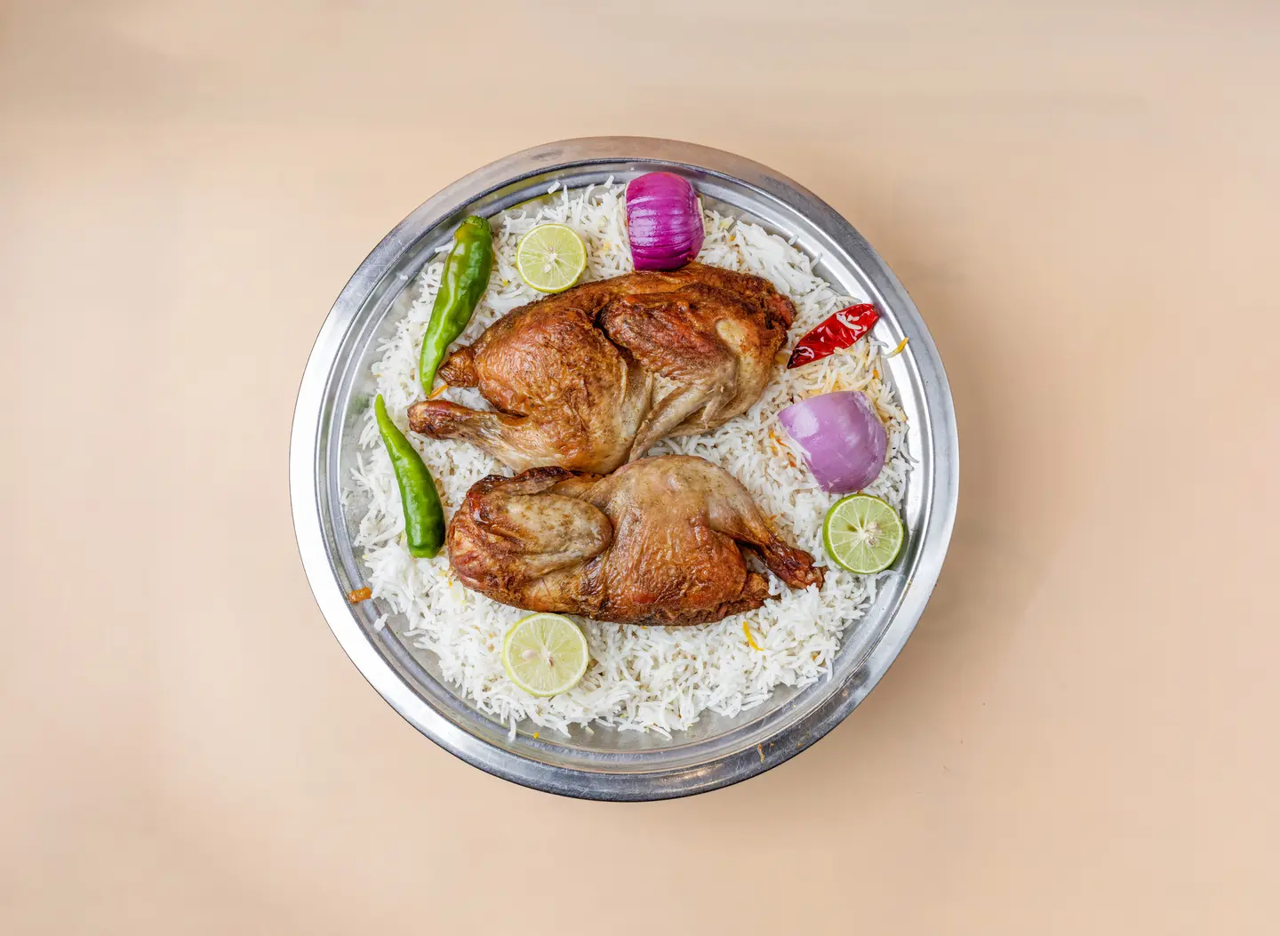 دجاج حنيذ مع الأرز - حبة