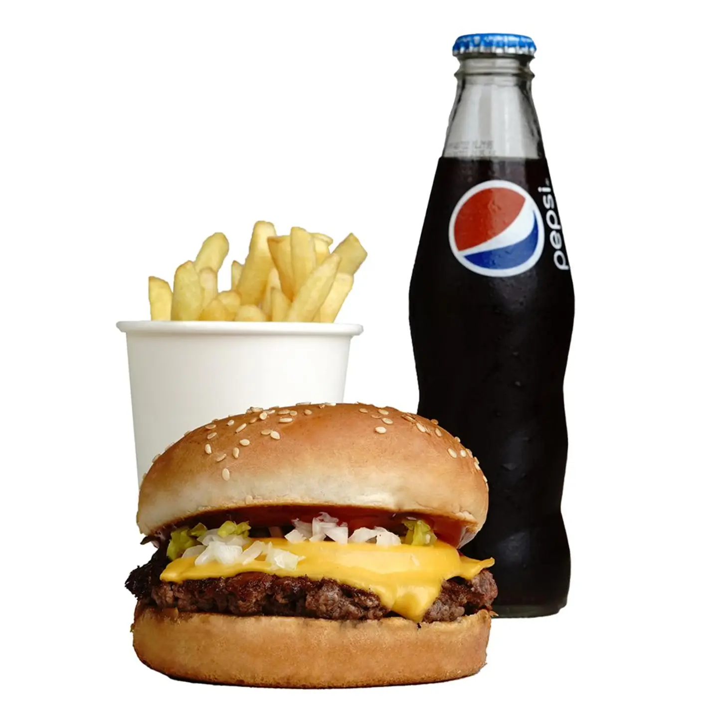Angus Cheese Burger Meal     - Single