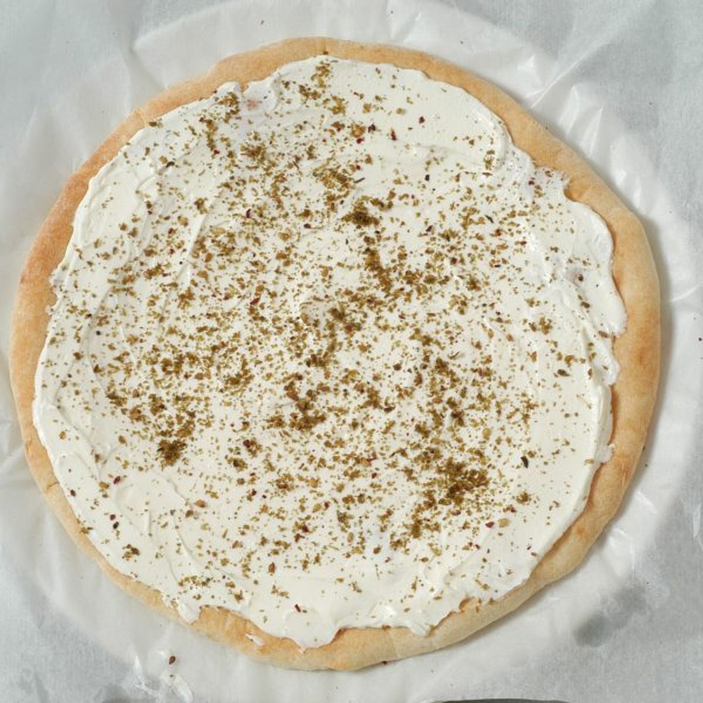 فطيرة لبنة بالزعتر - وسط
