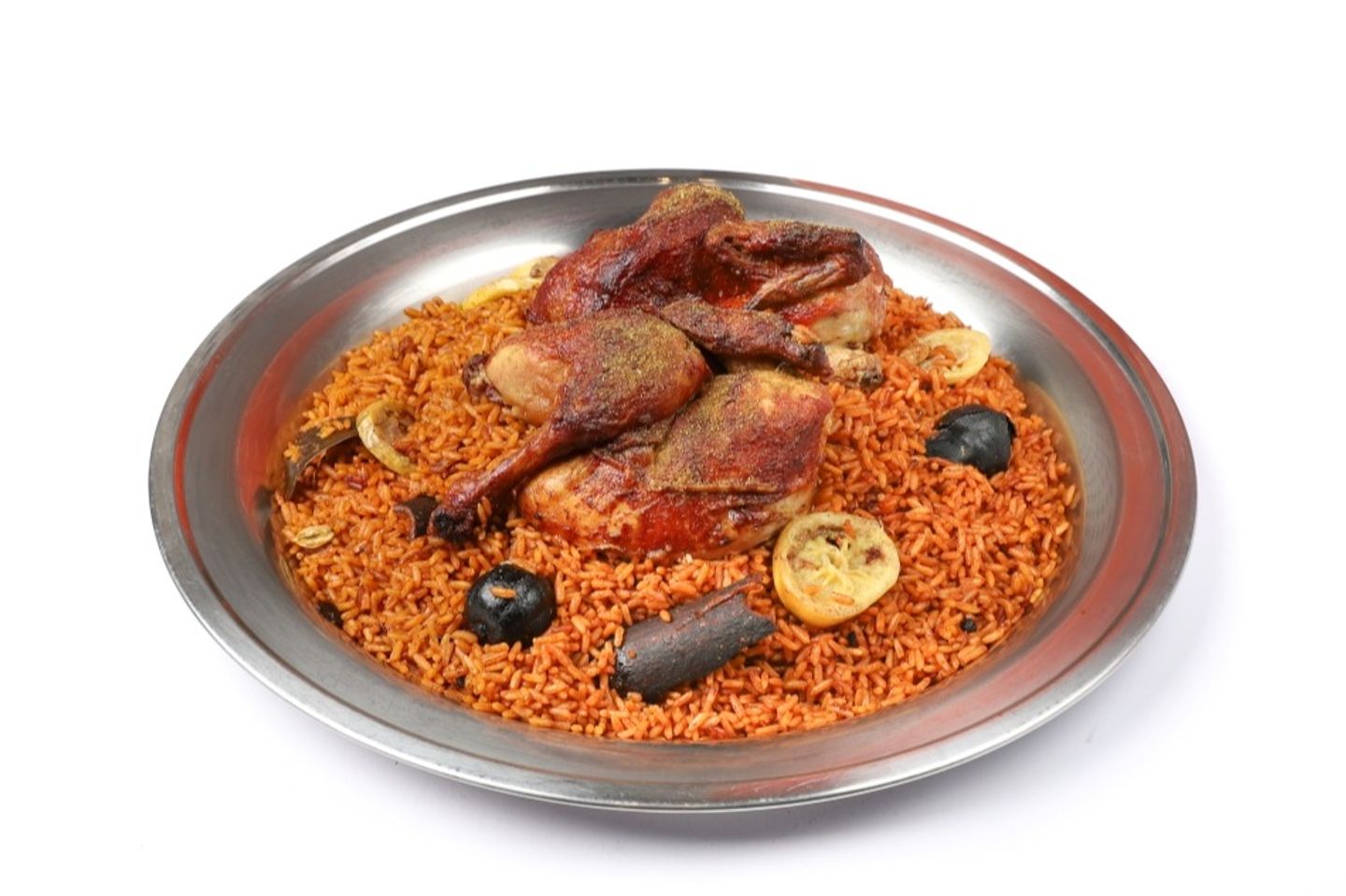 دجاج مع أرز - نص حبة دجاج