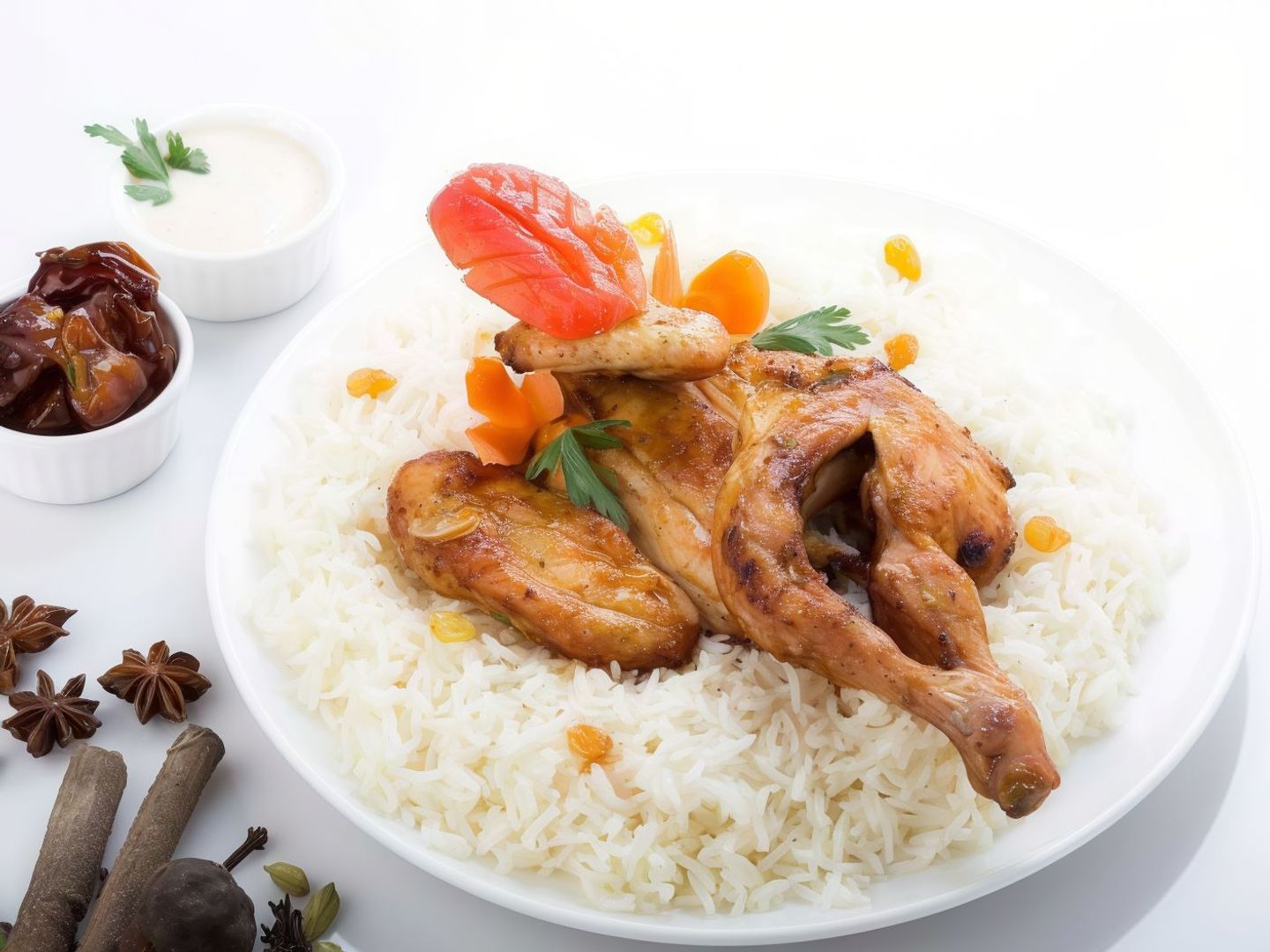 دجاج مظبي - نص حبة