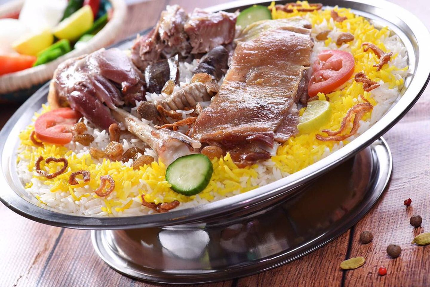 لحم حنيذ  - أرز شعبي