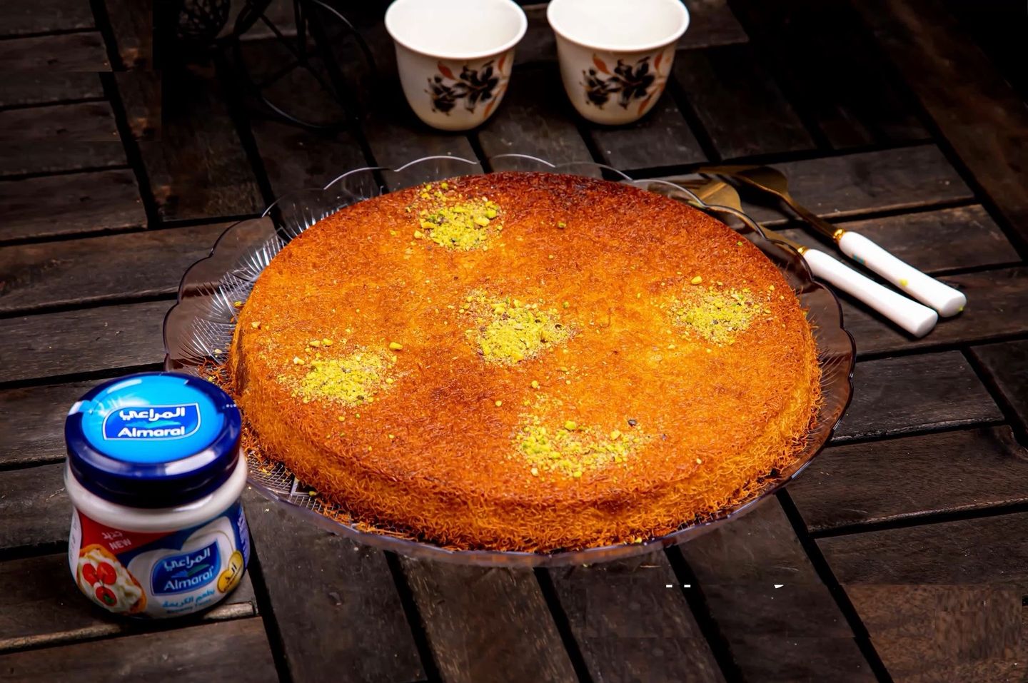 كنافة جبنه وقشطة - صغير