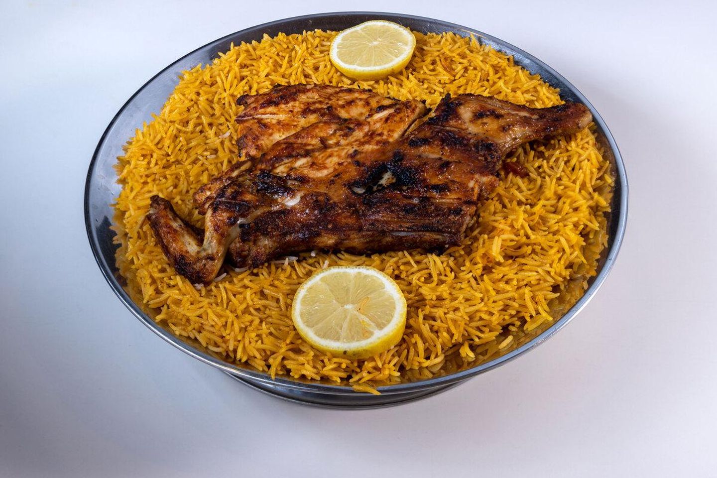 Chicken On Coal With Mandi Rice - Quarter Of A Chicken