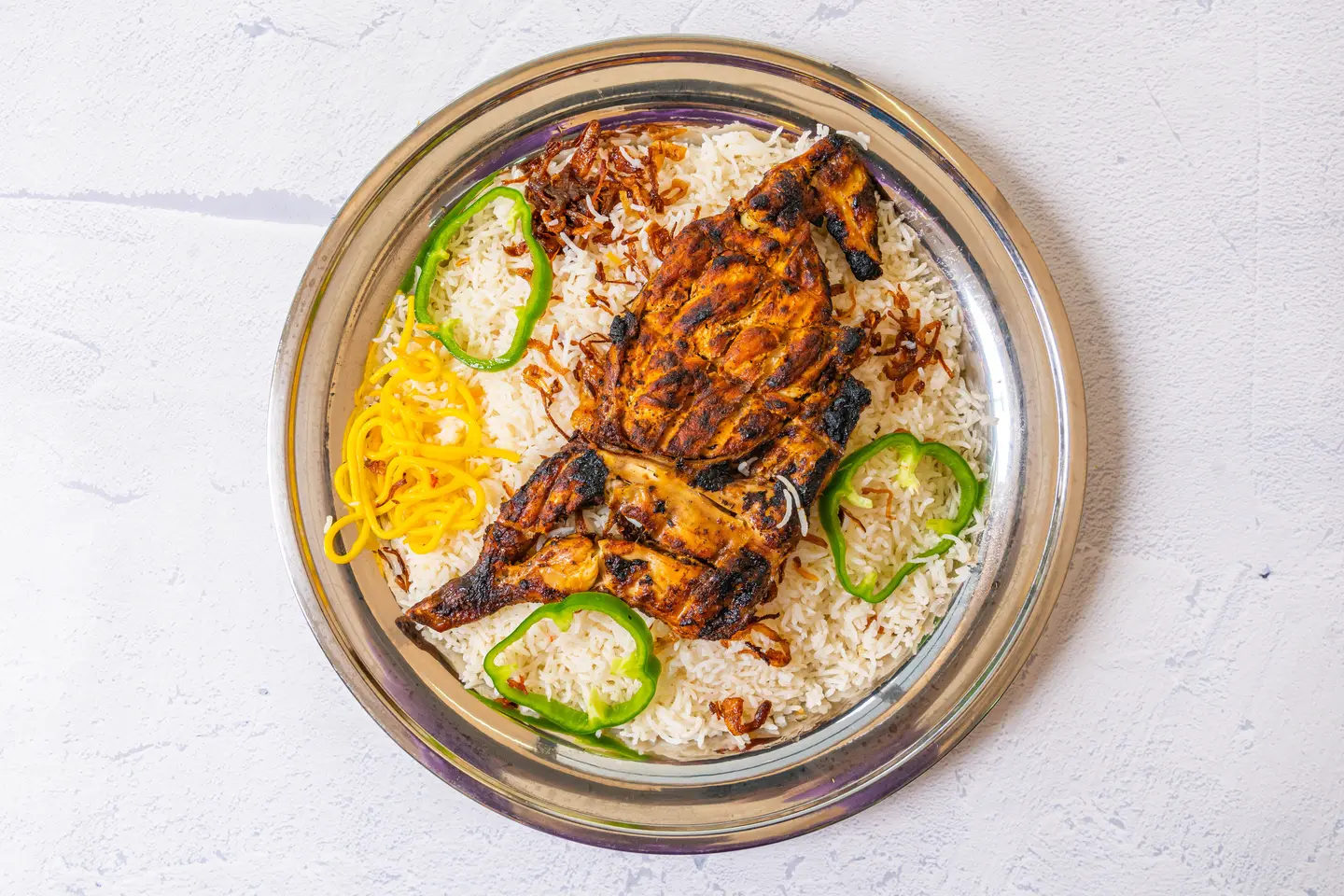 Chicken On Coal With Pishawari Rice - Quarter Of A Chicken